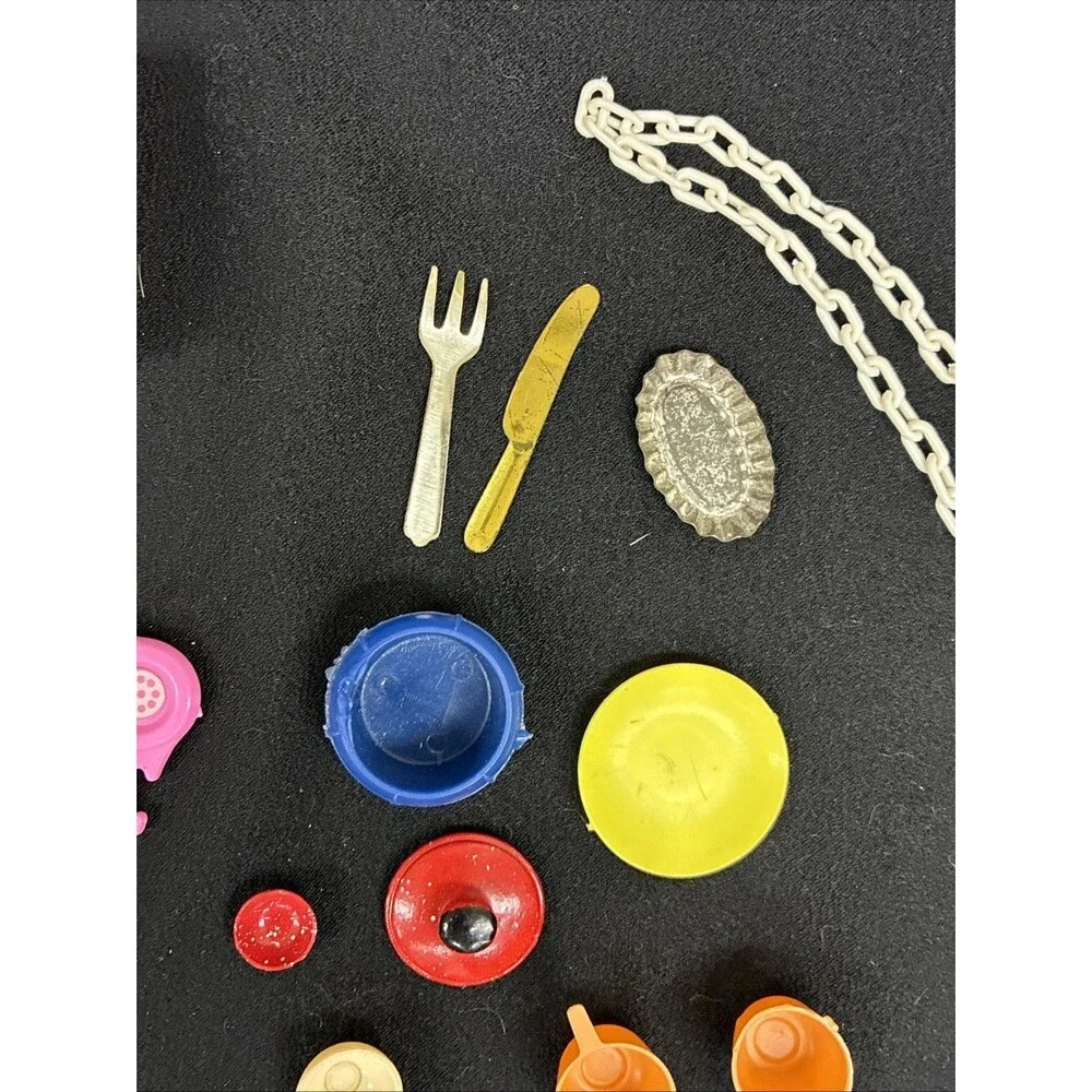 Barbie Doll House Accessories Vtg to Modern Lot Tammy Tressy Book Record TV Dish